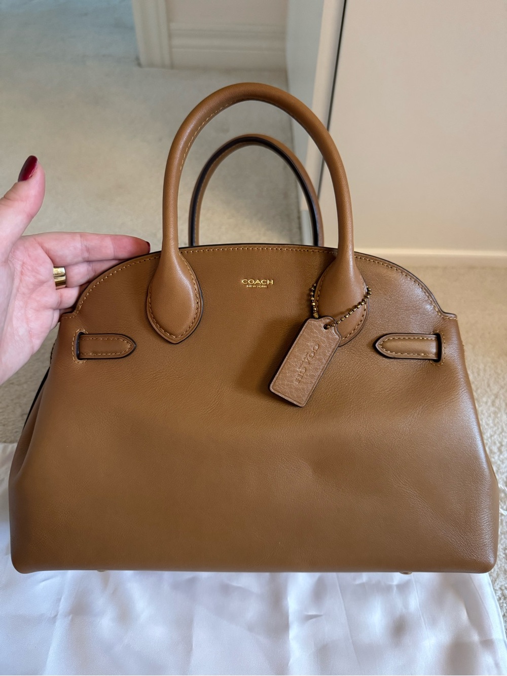Coach NWT Empire 28 Satchel Honeybrown - Picture 3 of 6
